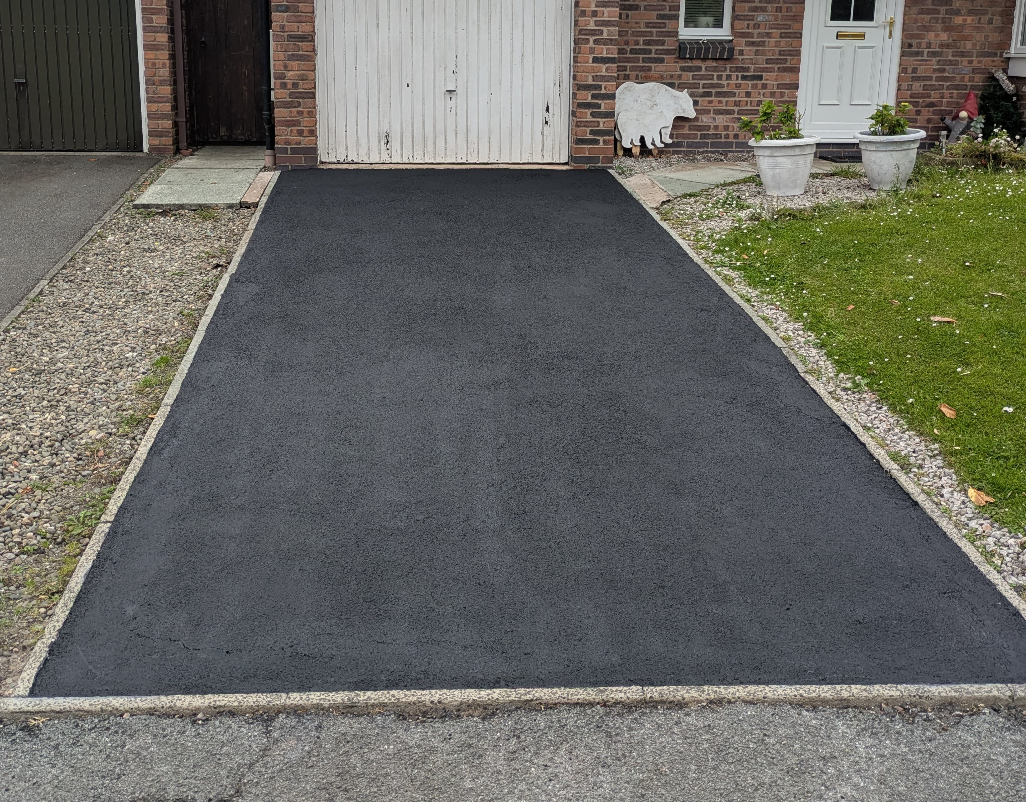 Clean roof after soft wash cleaning